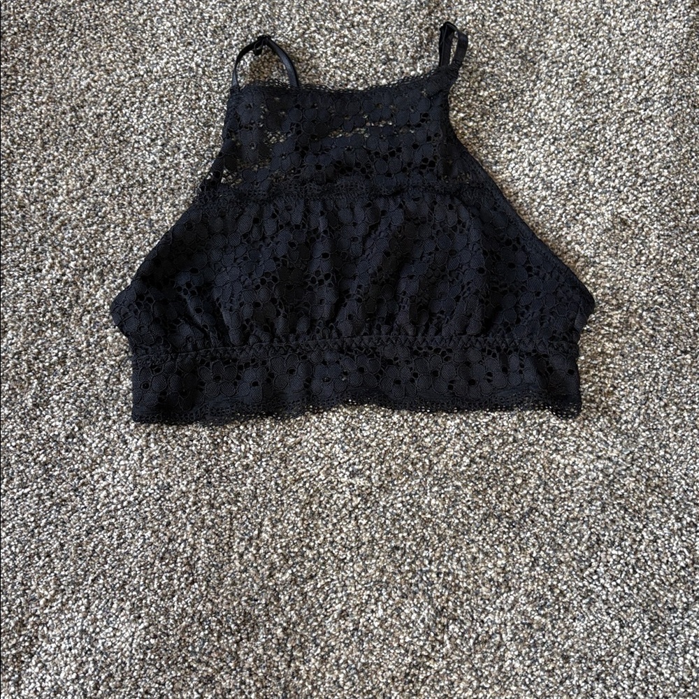 Rue21 Black Lace Crop Top